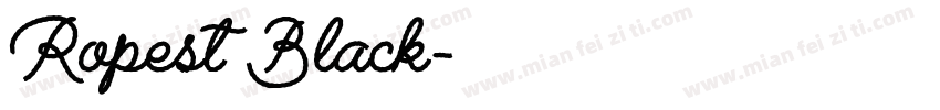 Ropest Black字体转换